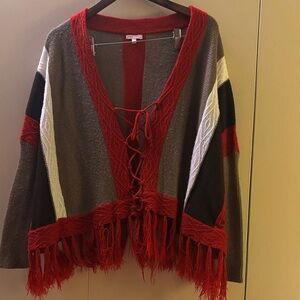 Kessley Cardigan One Size Fits Most Mohair Wool Acrylic Blend Hippie Boho